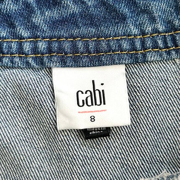 Cabi Speedway Denim Carpenter A-Line Skirt - Picture 10 of 11
